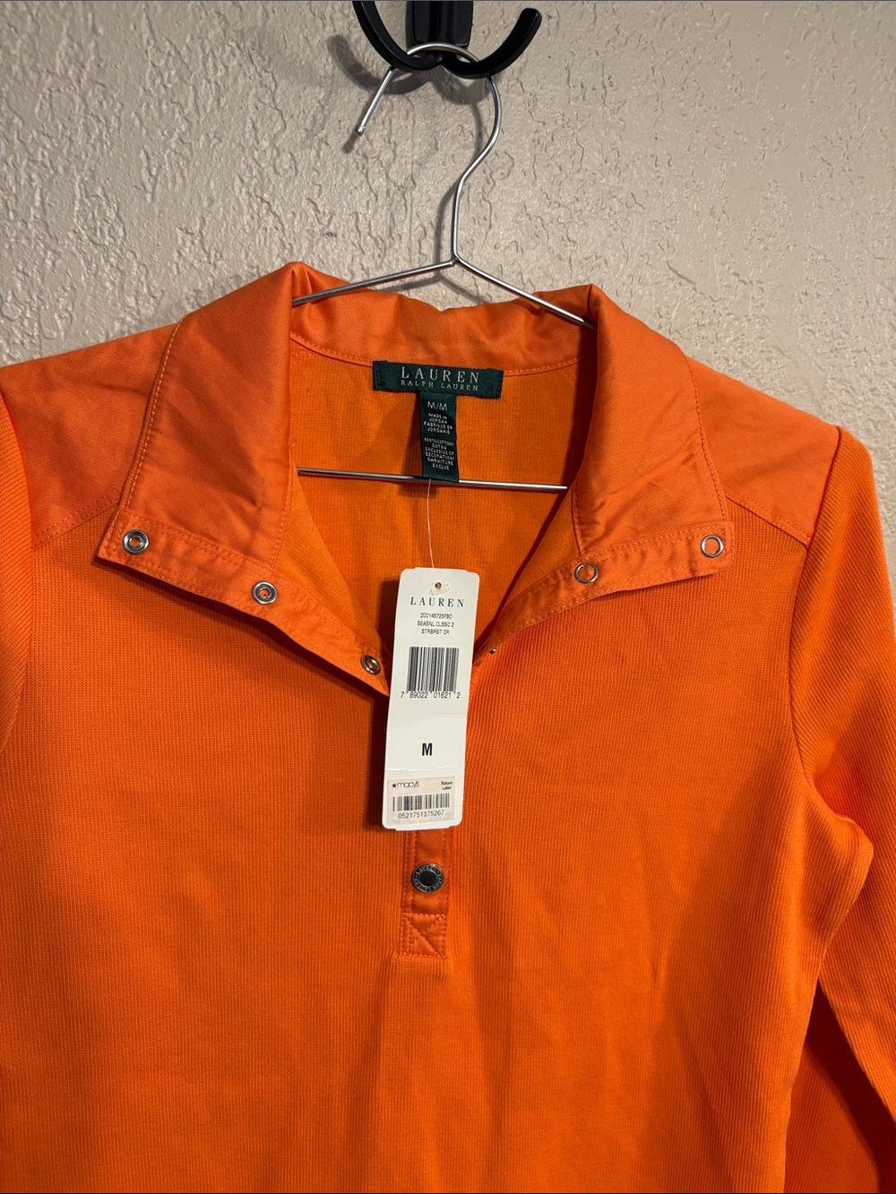 Ralph Lauren Orange Button-Down size medium new long sleeve - Picture 2 of 4